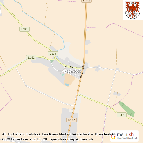 Alt Tucheband Ratstock  Lageplan